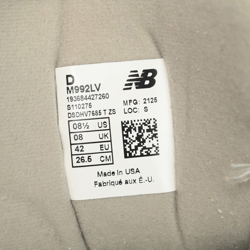 New Balance 992 Levi's Sneakers      M992LV  - DesignerGu