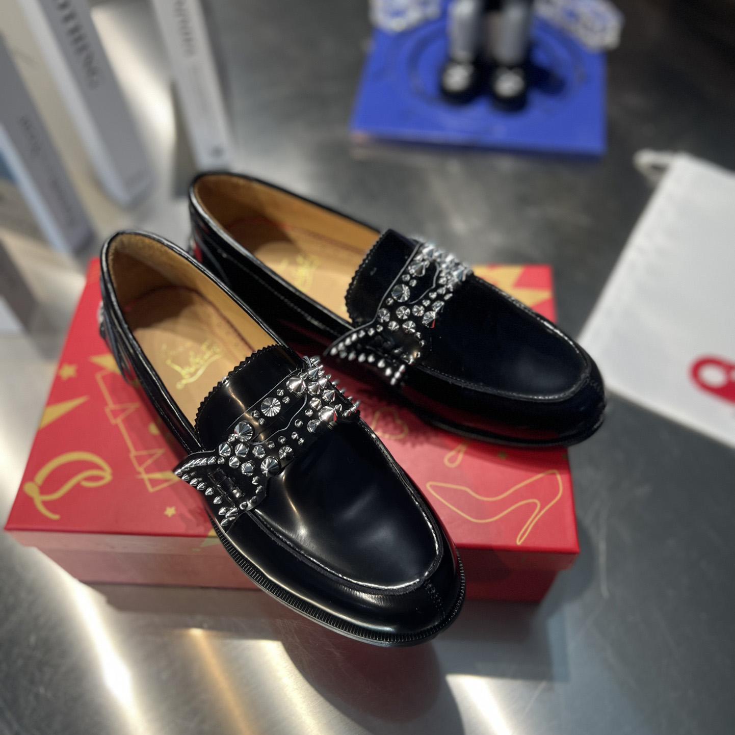 Christian Louboutin No Penny Spikes Loafers - DesignerGu