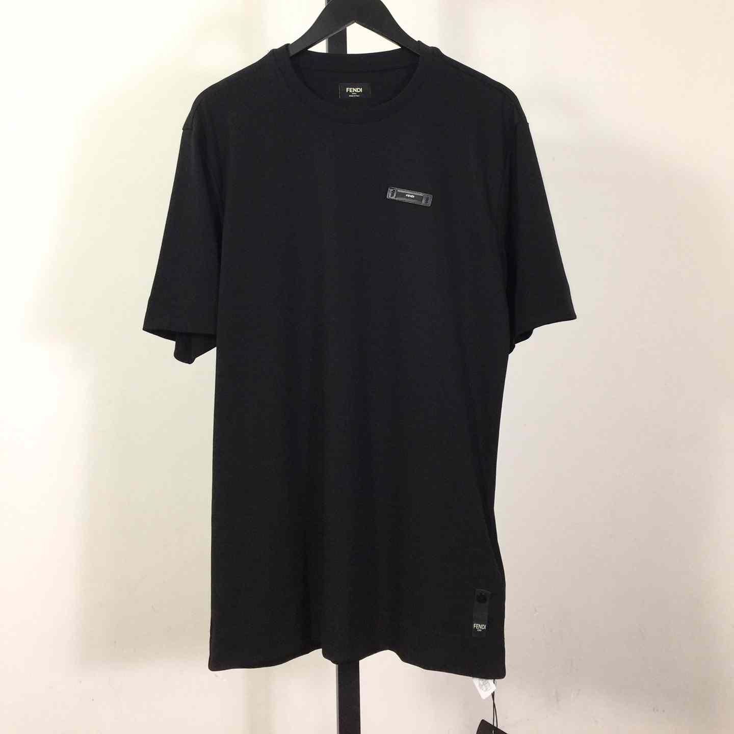 Fendi Black Jersey T-shirt - DesignerGu