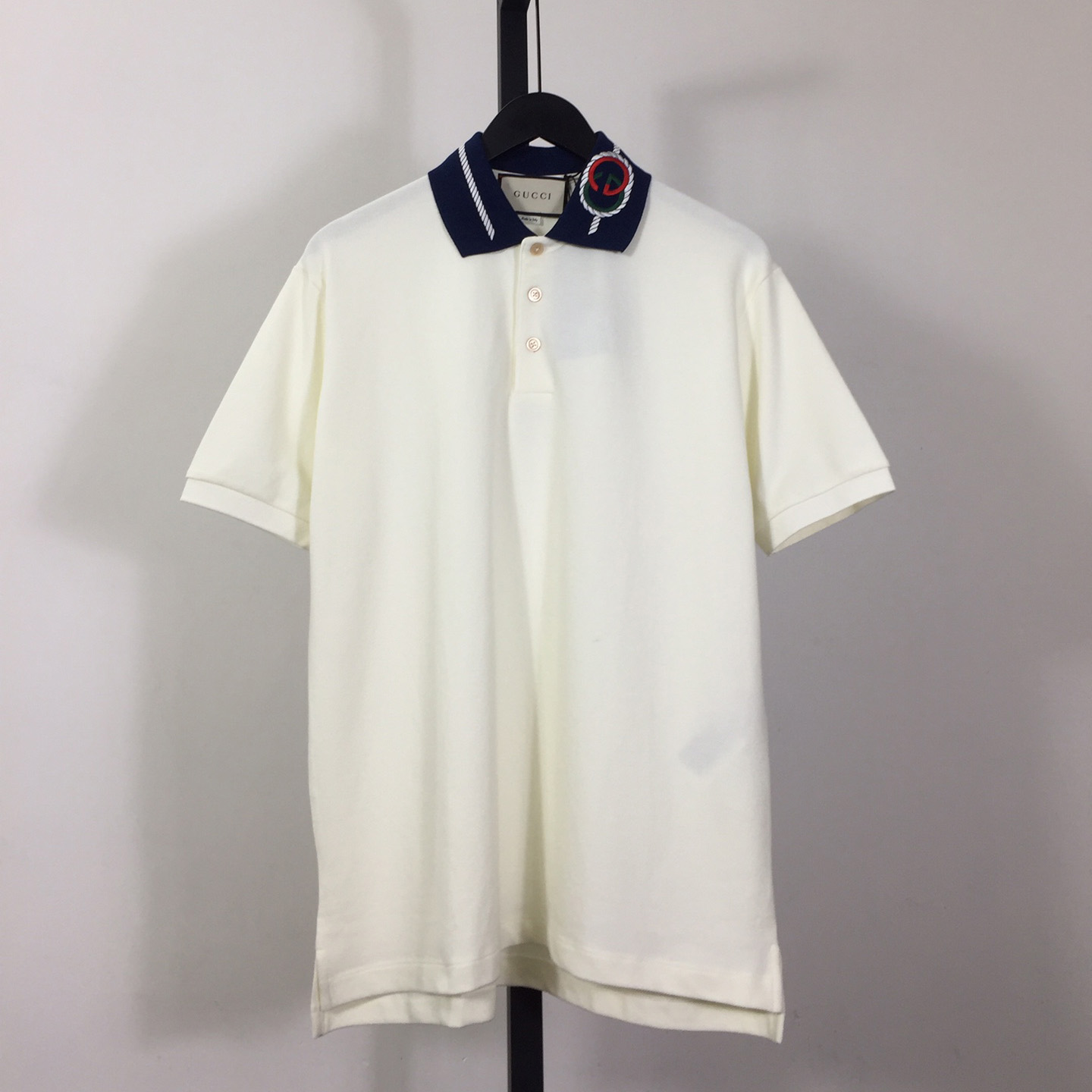 Gucci Cotton Piquet Polo With GG Logo - DesignerGu