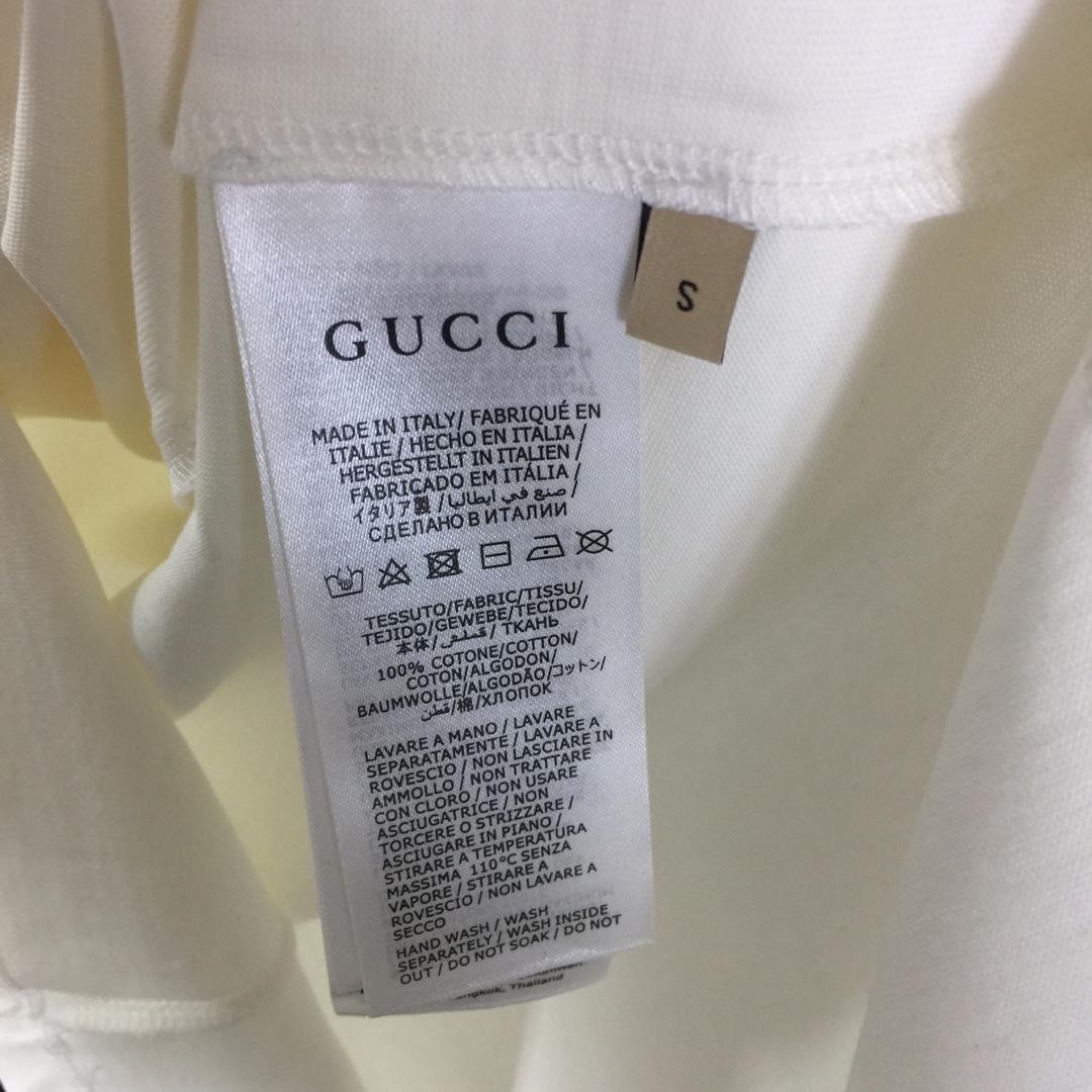 Gucci Cotton Jersey T-shirt With Embroidery  - DesignerGu