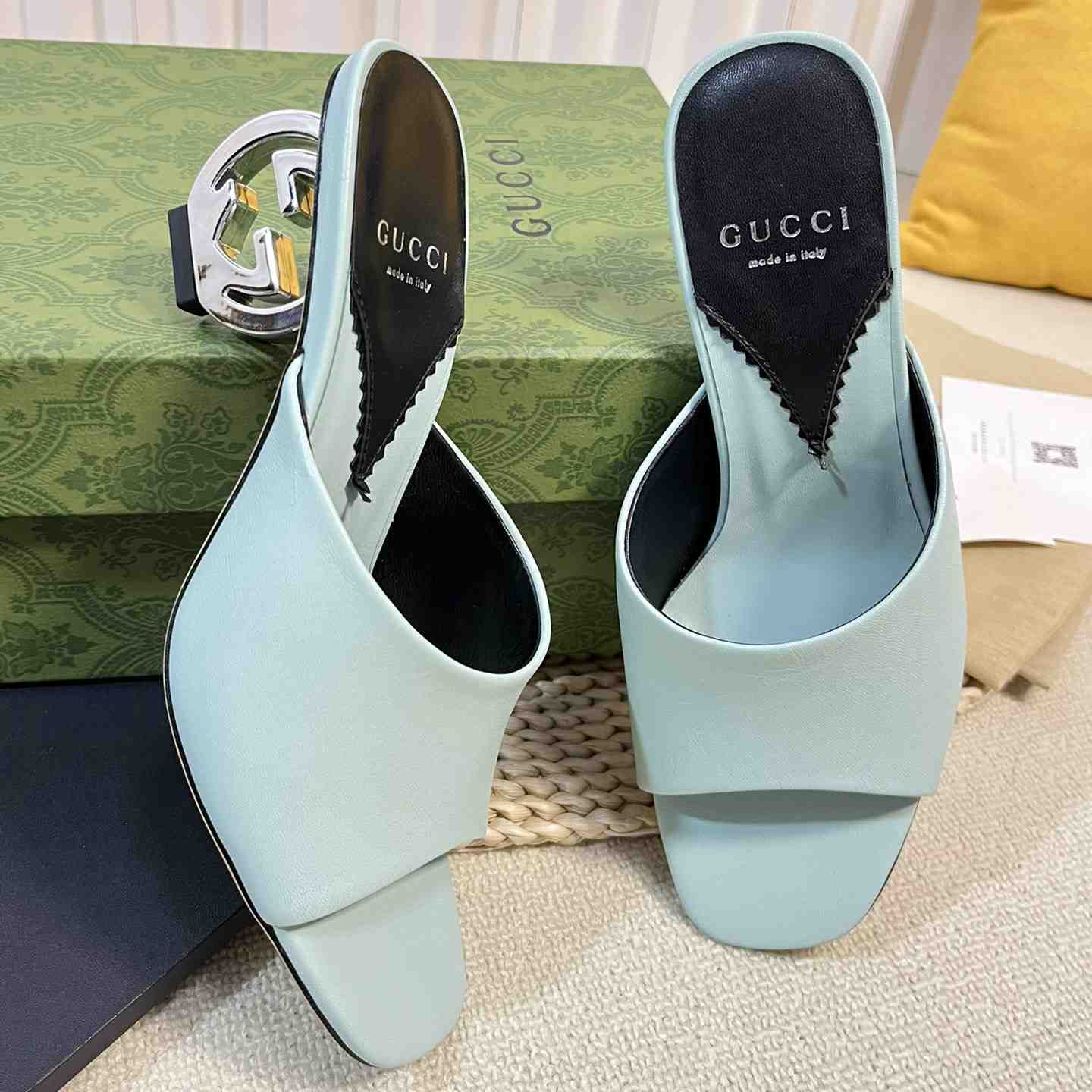 Gucci Women's Interlocking G Heel Sandal - DesignerGu