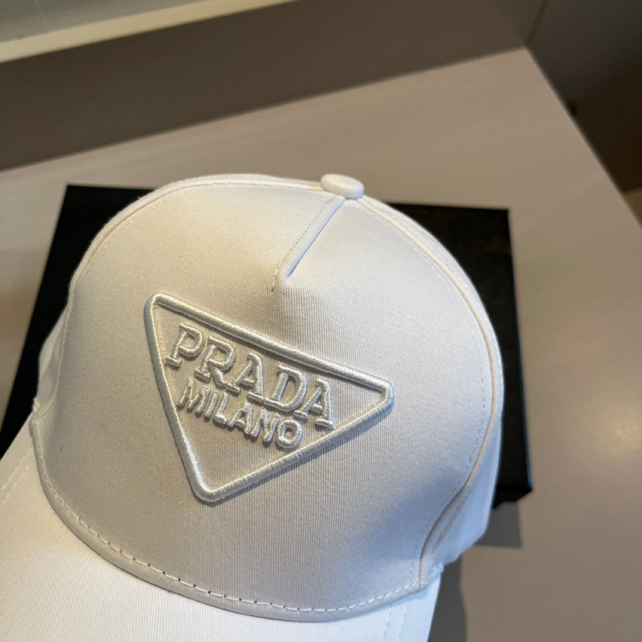 Prada Logo-patch Baseball Cap - DesignerGu