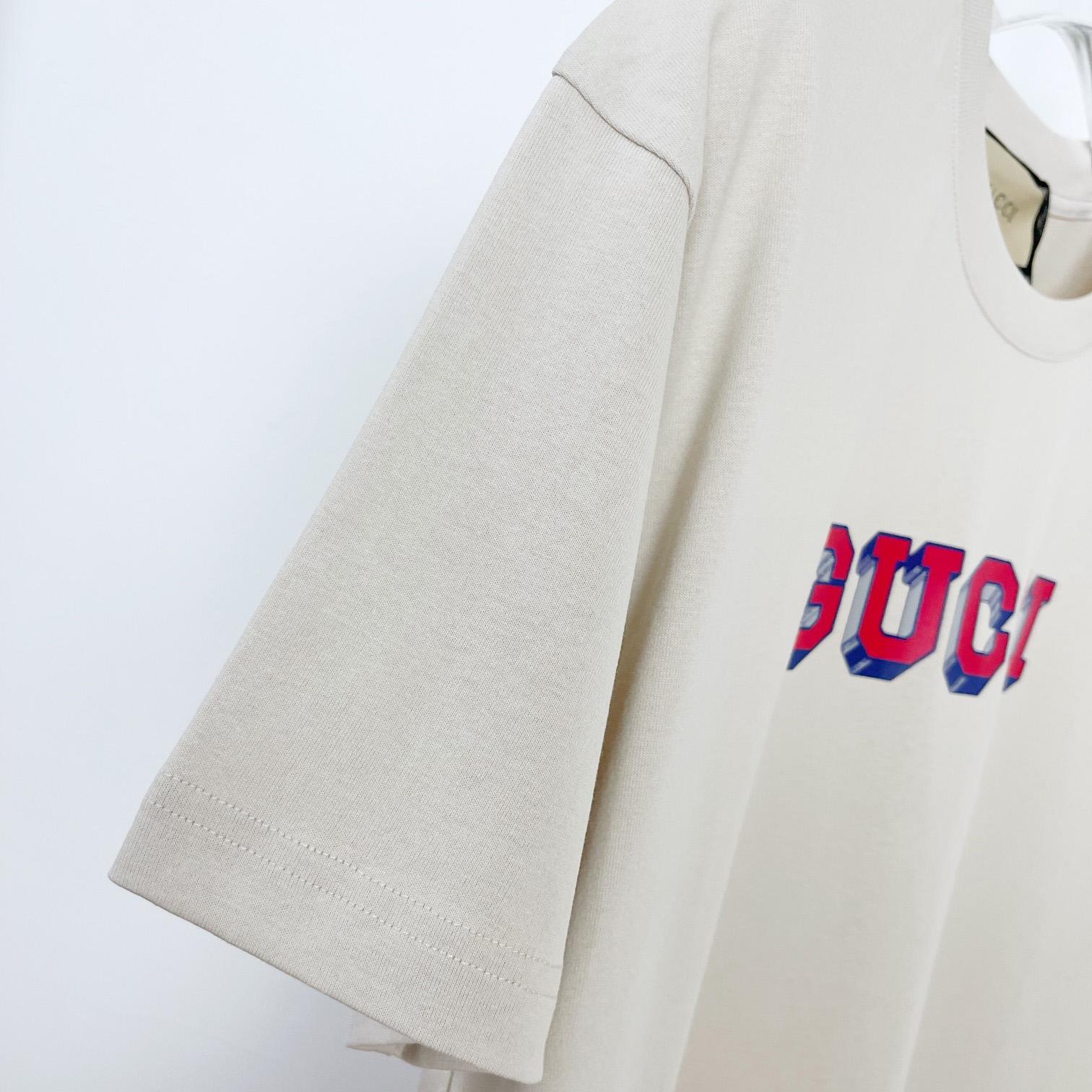 Gucci Logo-print Cotton T-shirt - DesignerGu