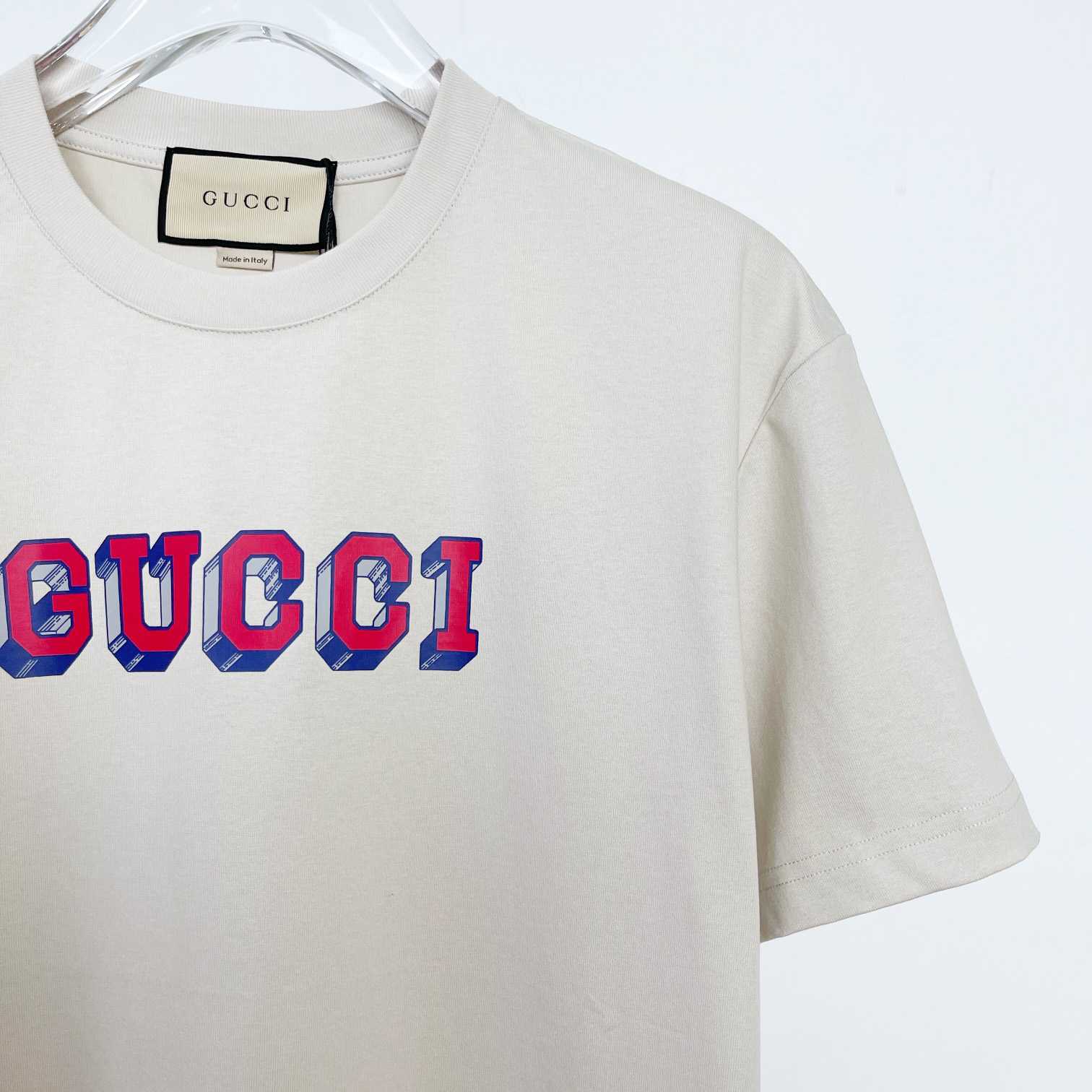 Gucci Logo-print Cotton T-shirt - DesignerGu