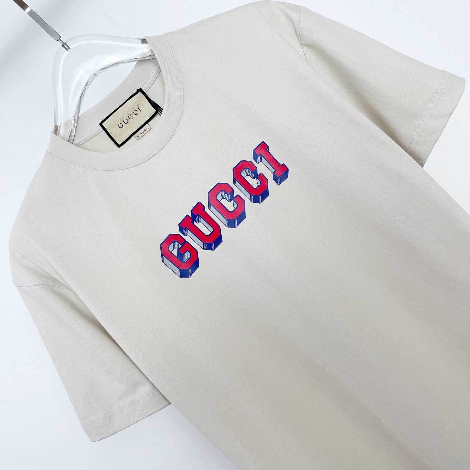 Gucci Logo-print Cotton T-shirt - DesignerGu