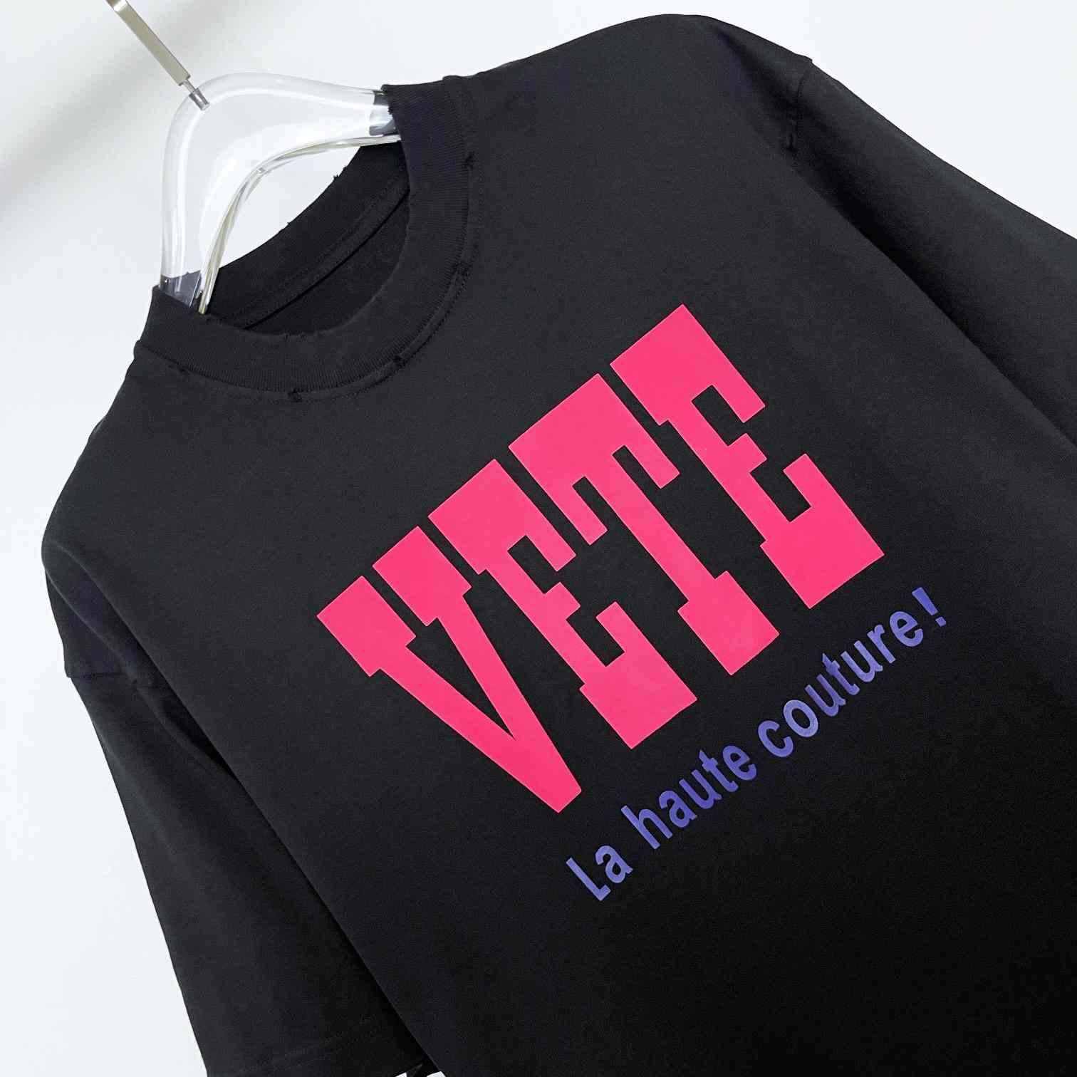 Vetements Black 'La Haute Couture' T-Shirt - DesignerGu