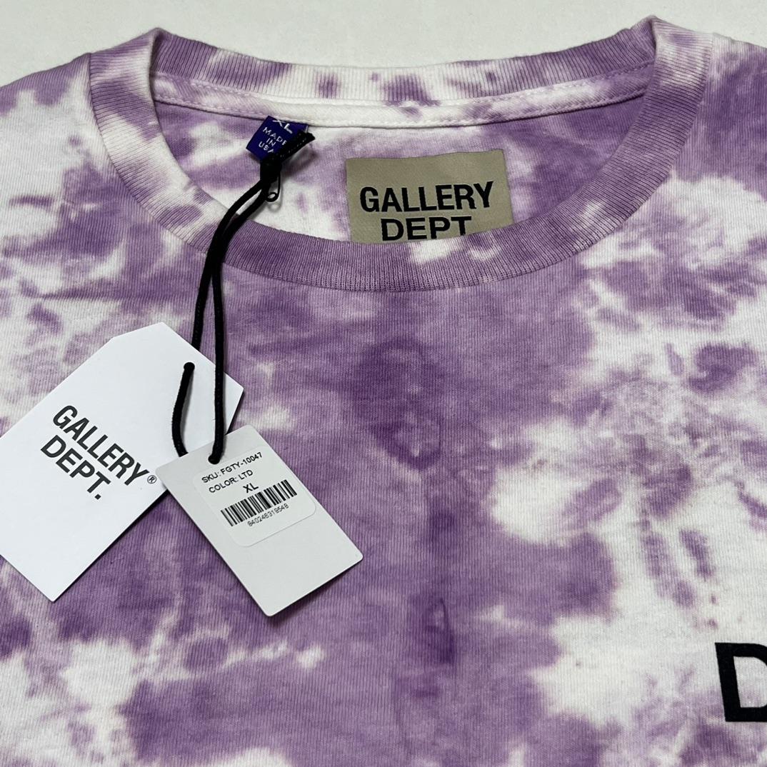 Gallery Dept. Tie-Dyed Logo-Print Cotton T-Shirt  - DesignerGu