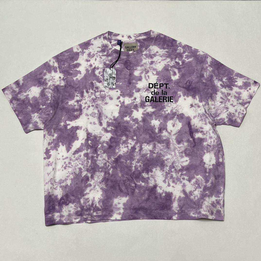 Gallery Dept. Tie-Dyed Logo-Print Cotton T-Shirt  - DesignerGu