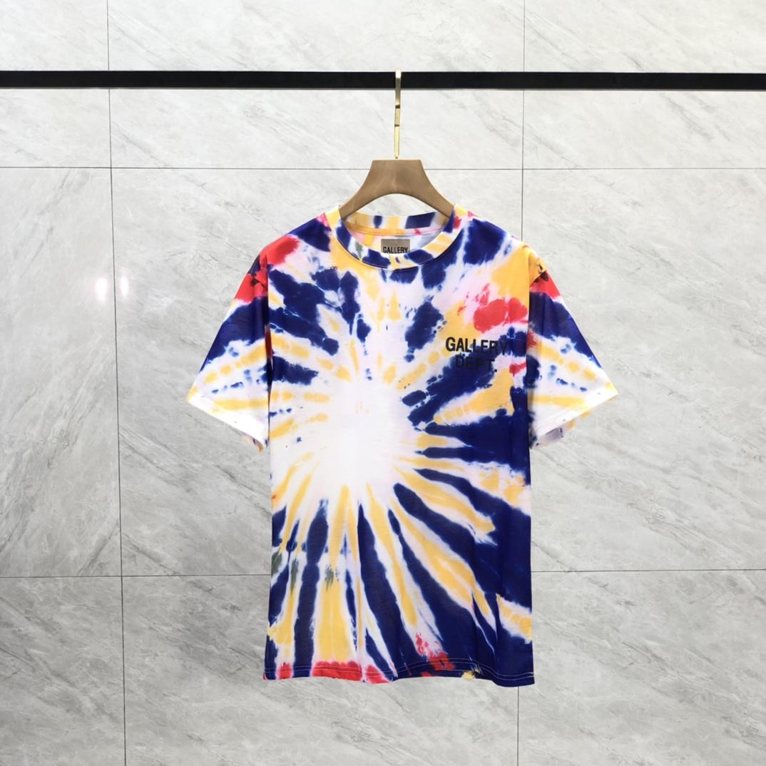 Gallery Dept. Tie-Dyed Logo-Print Cotton T-Shirt  - DesignerGu