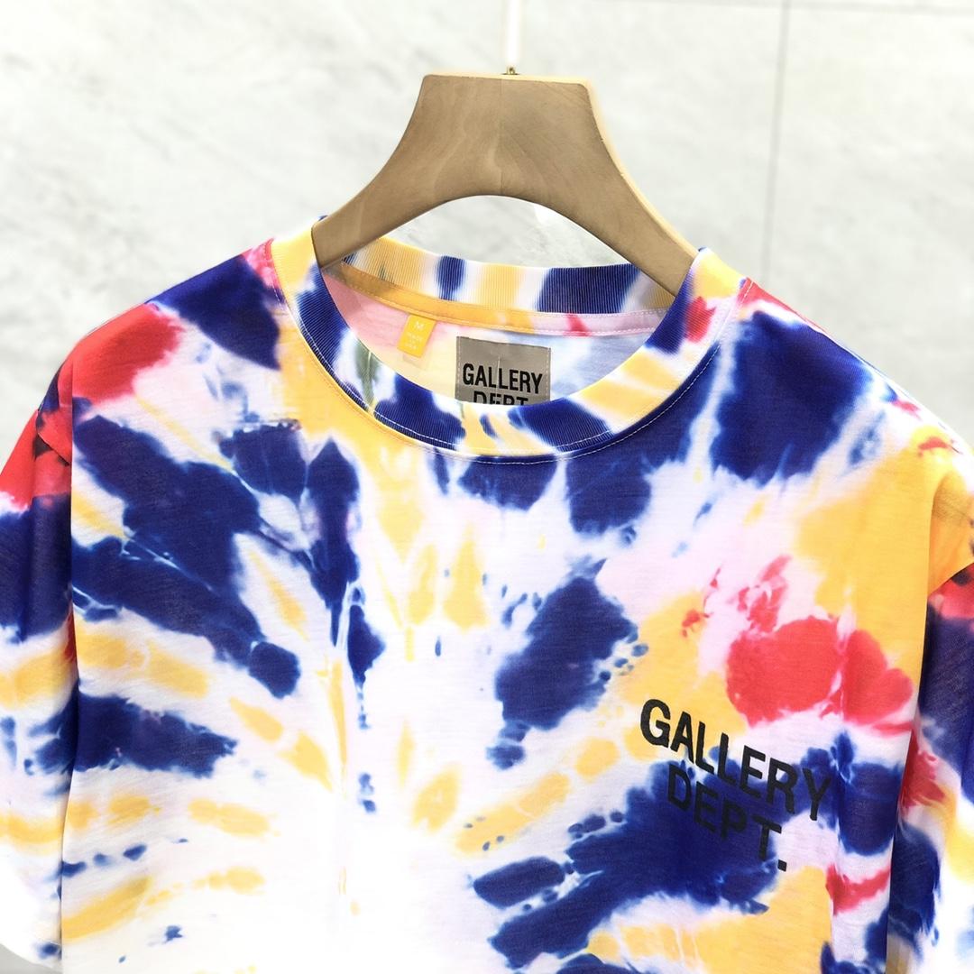 Gallery Dept. Tie-Dyed Logo-Print Cotton T-Shirt  - DesignerGu