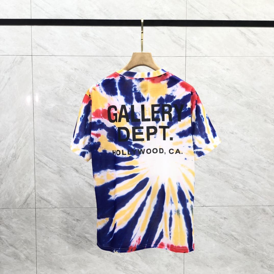 Gallery Dept. Tie-Dyed Logo-Print Cotton T-Shirt  - DesignerGu