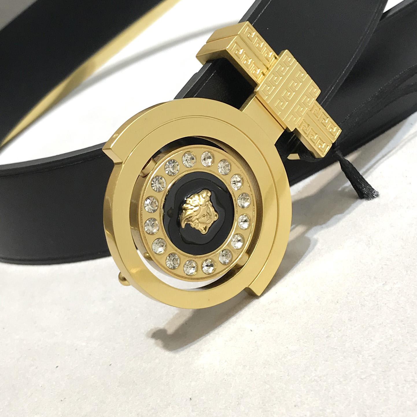 Versace Leather Belt   35mm - DesignerGu