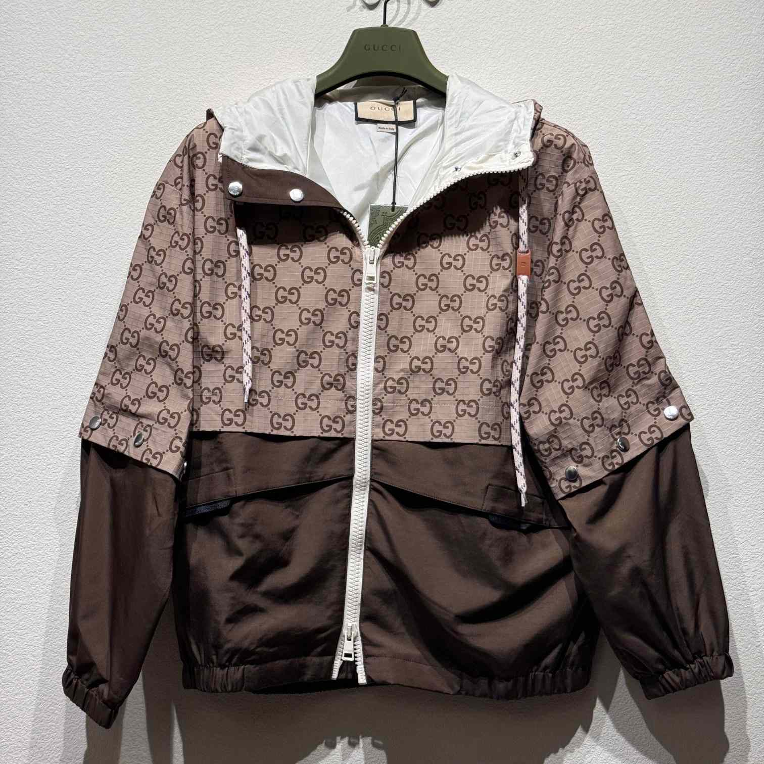 Gucci GG Ripstop Fabric Zip Jacket - DesignerGu