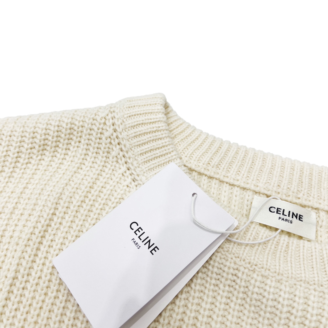 Celine Crew Neck Pullover - DesignerGu