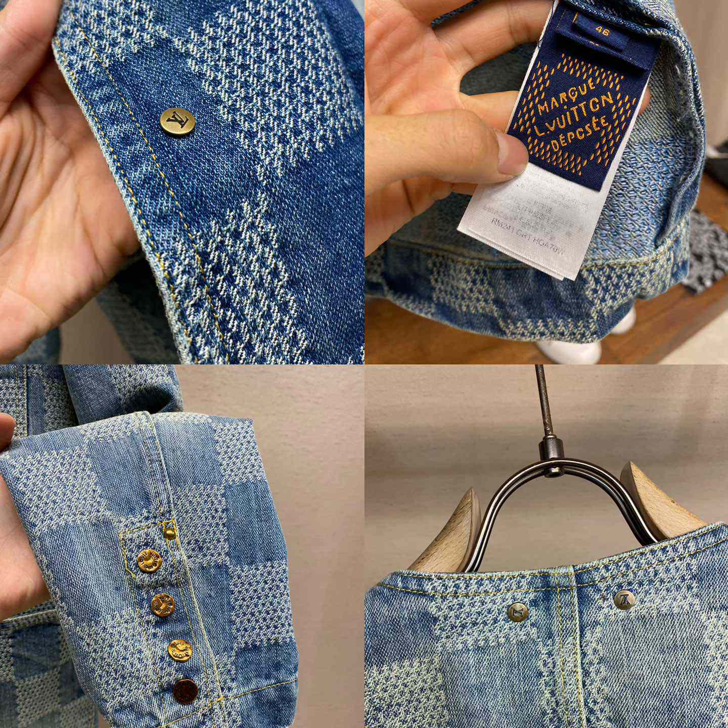 Louis Vuitton Damier Denim Chic Jacket    1AFHU7 - DesignerGu