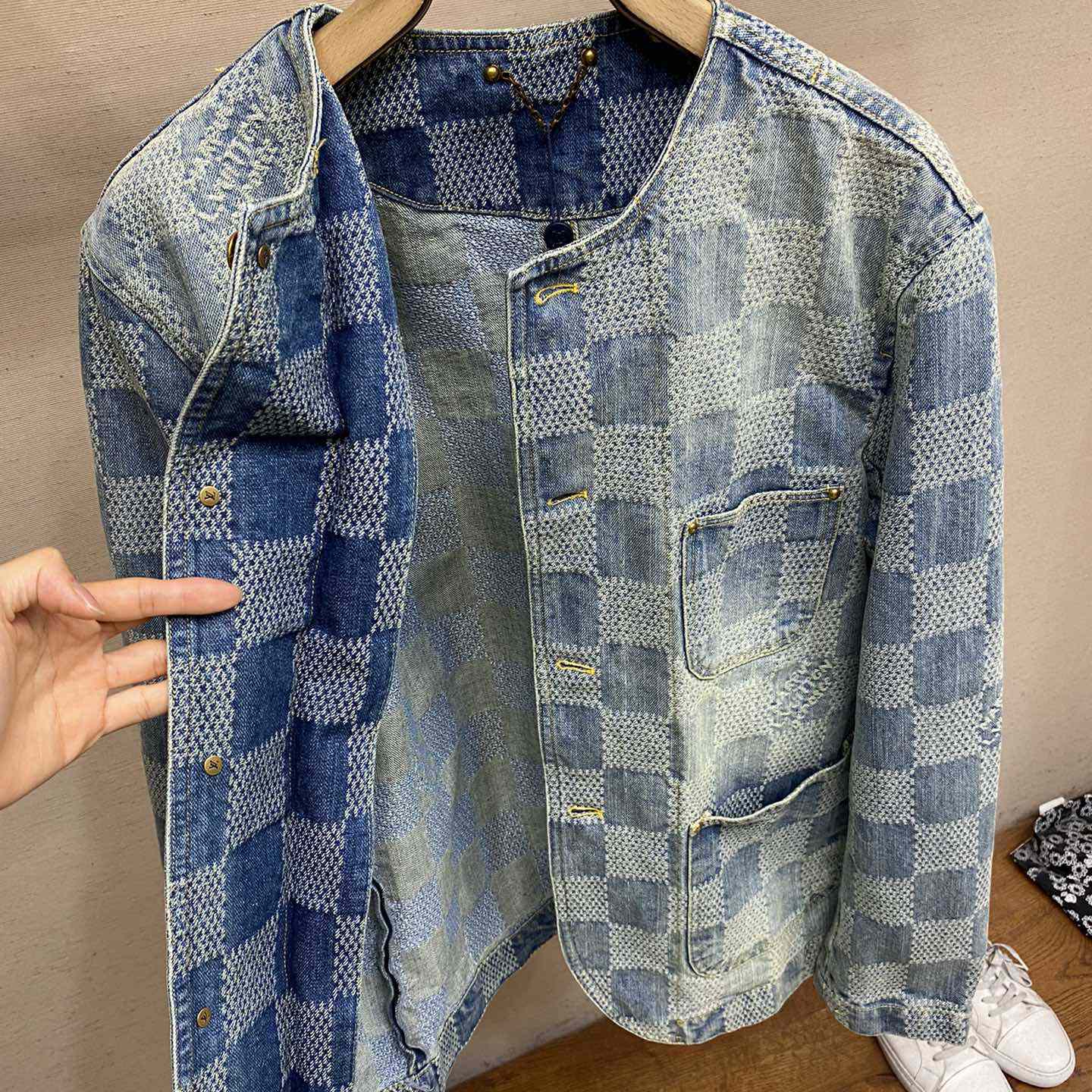 Louis Vuitton Damier Denim Chic Jacket    1AFHU7 - DesignerGu