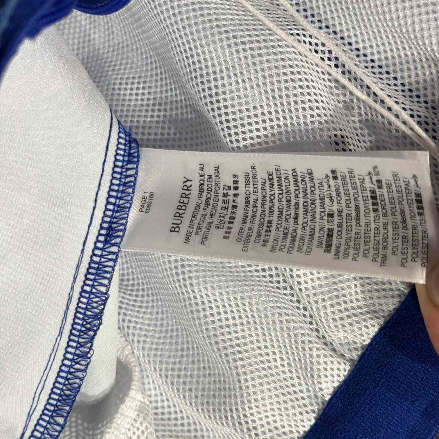 Burberry Blue Check Swim Shorts - DesignerGu