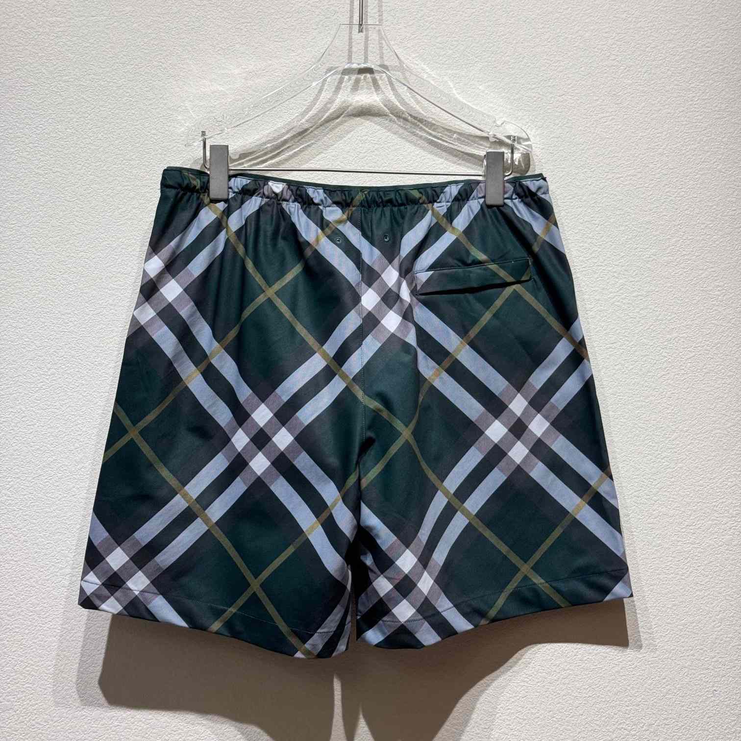 Burberry Green Check Swim Shorts - DesignerGu