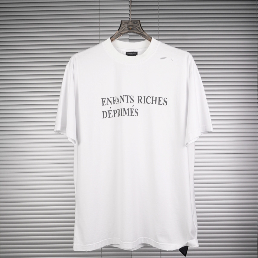 Balenciaga Enfants Riches Déprimés Logo Printed Crewneck T-Shirt - DesignerGu