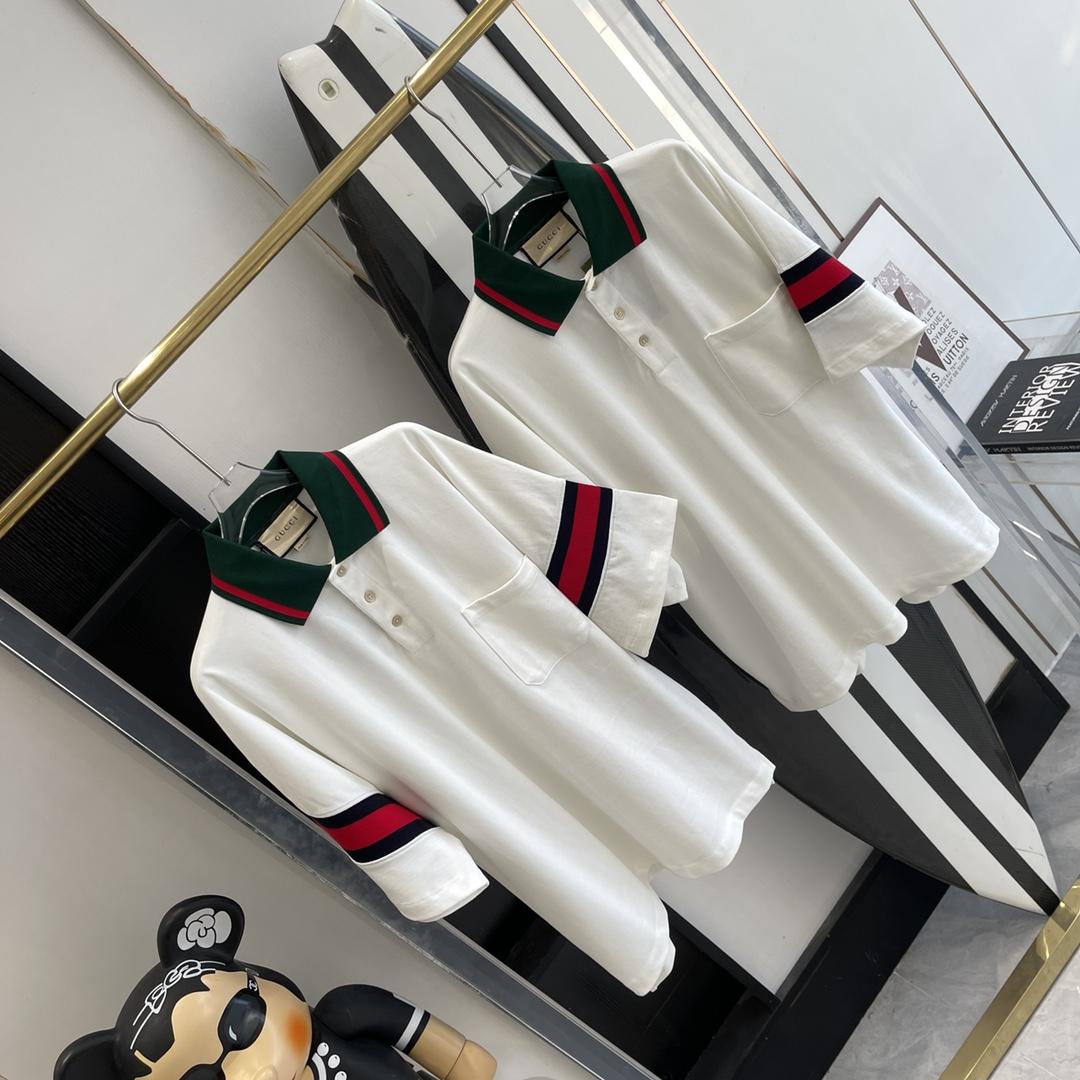 Gucci Cotton Jersey Polo With Web - DesignerGu