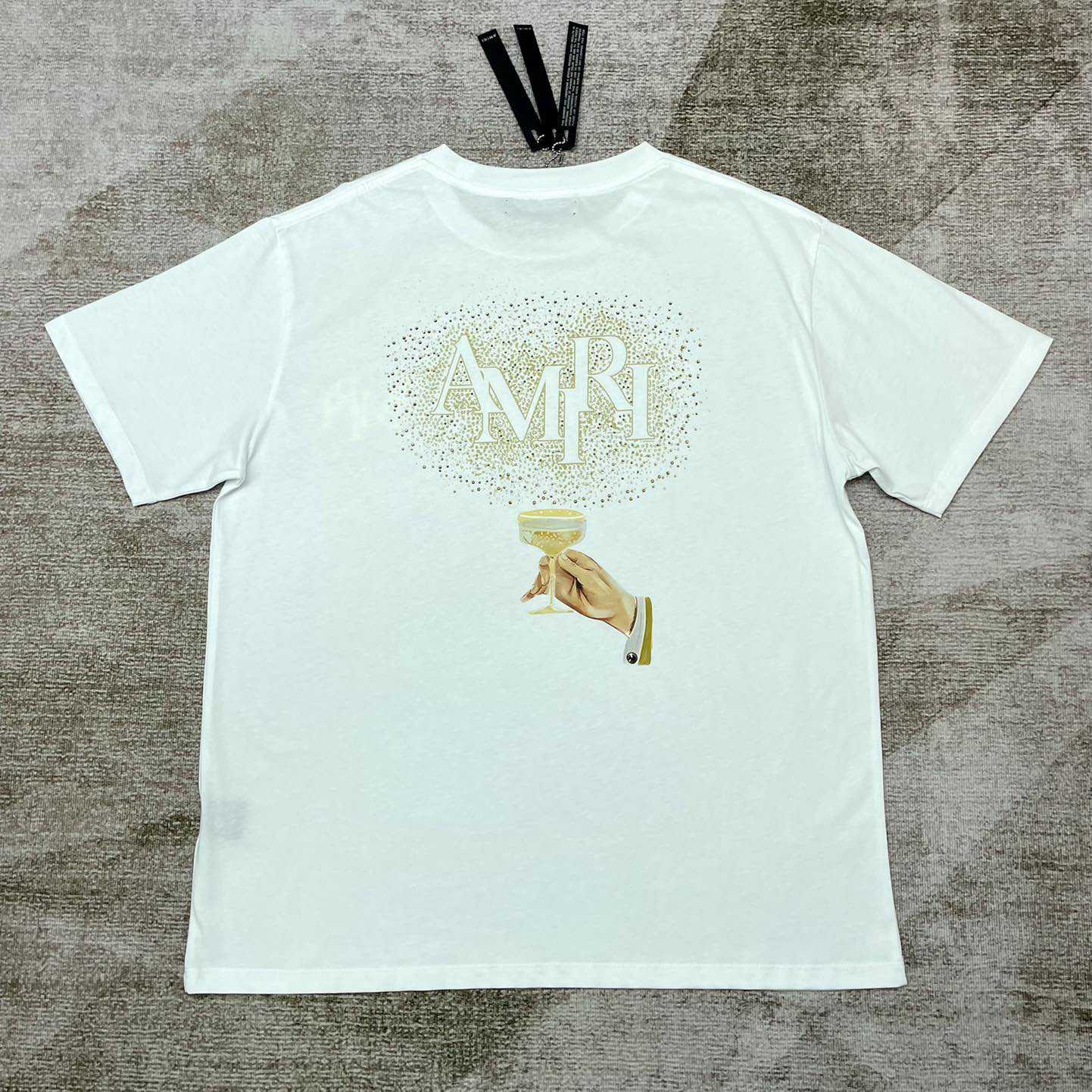 Amiri Champagne Tee   X787 - DesignerGu