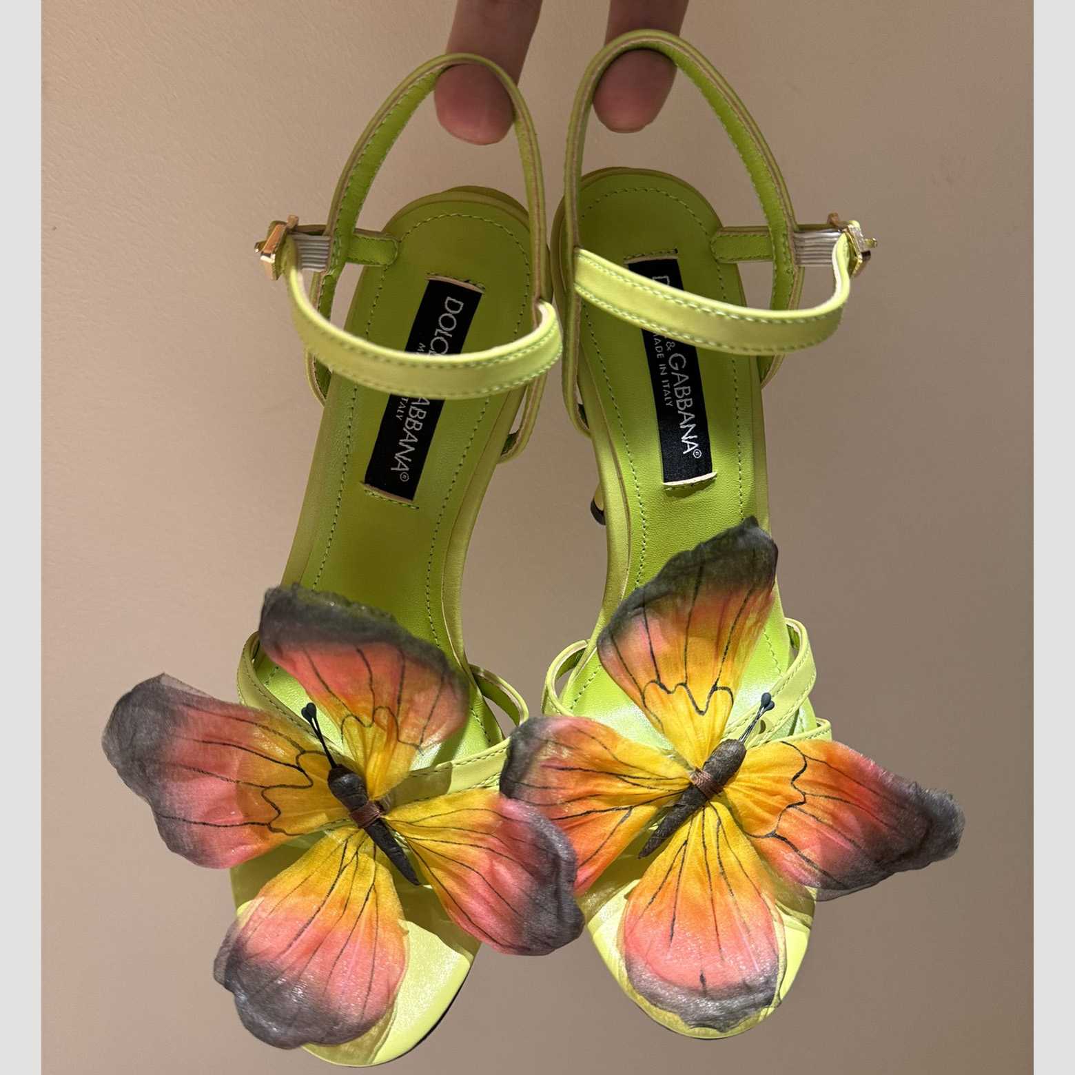 Dolce & Gabbana Butterfly Appliqué Sandals - DesignerGu