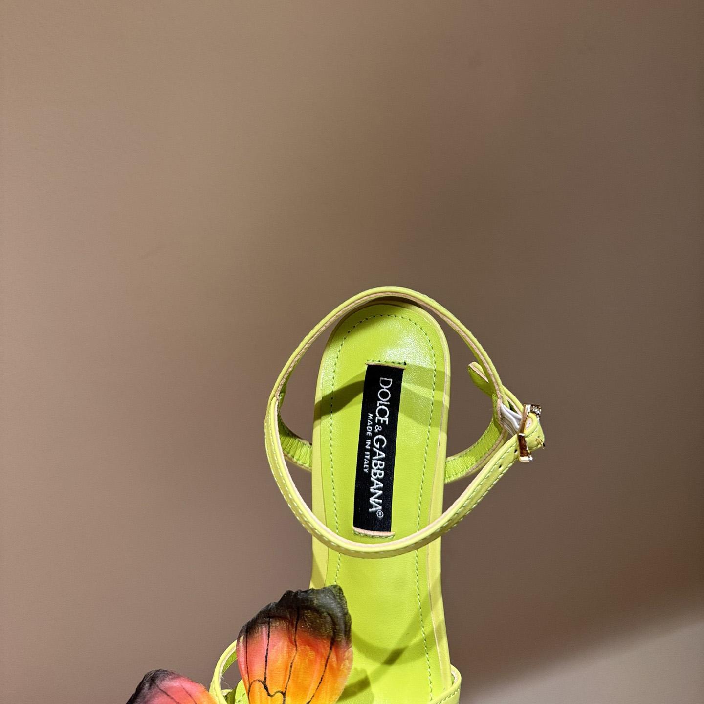 Dolce & Gabbana Butterfly Appliqué Sandals - DesignerGu