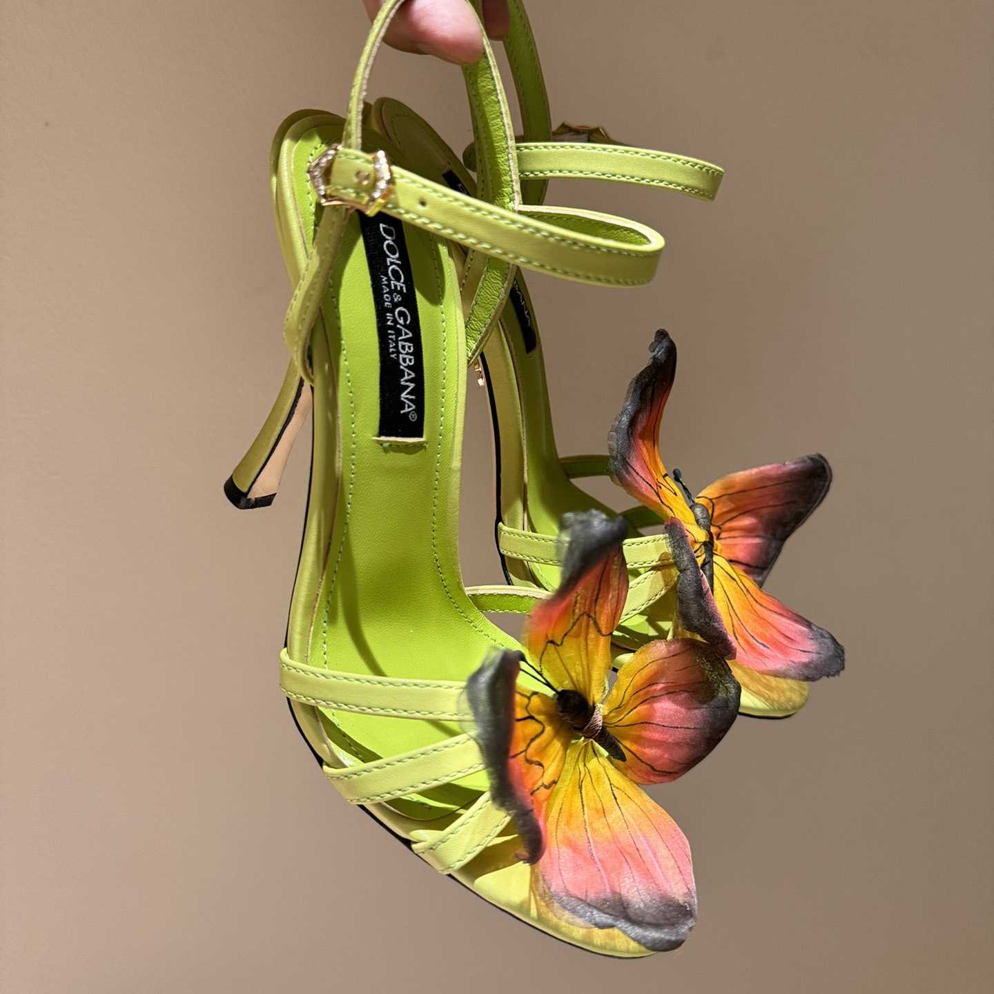 Dolce & Gabbana Butterfly Appliqué Sandals - DesignerGu