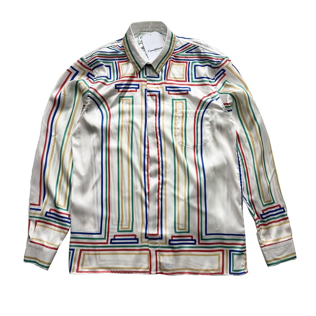Casablanca Le Temple Du Sport silk shirt - DesignerGu