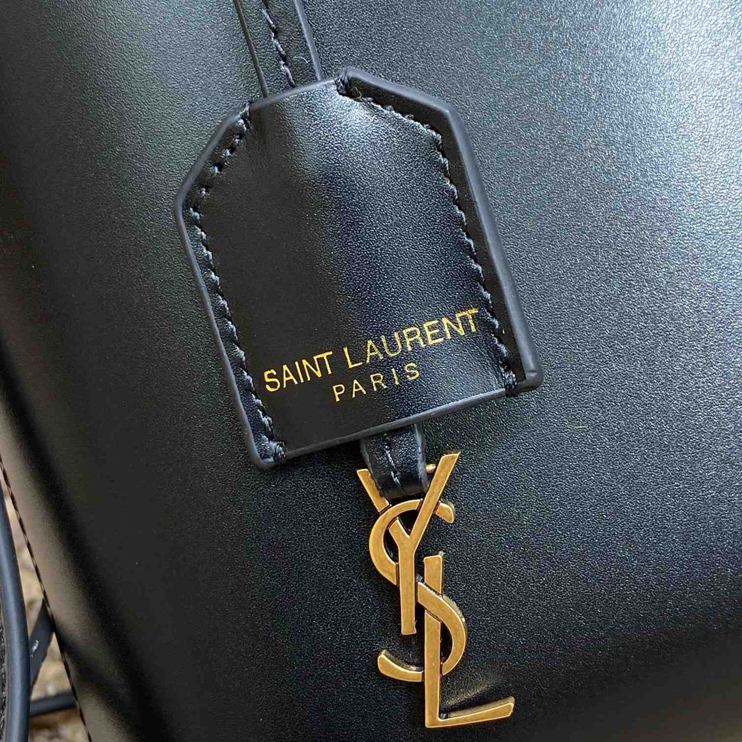 Saint Laurent Mini Toy Shopping Saint Laurent In Box Leather - DesignerGu