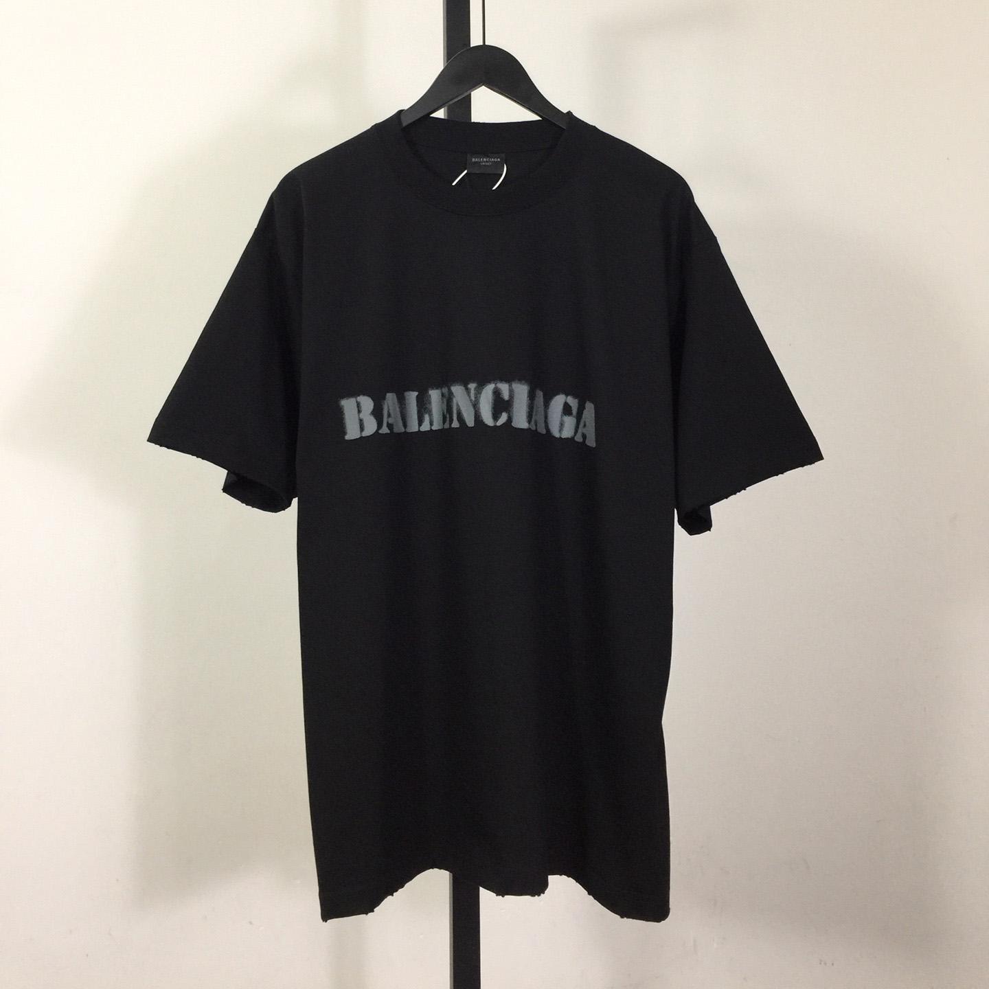 Balenciaga Gradient Blurred Letter T-shirt - DesignerGu