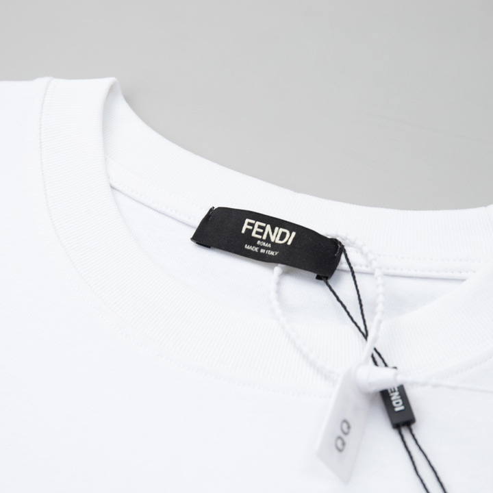 Fendi White Jersey T-shirt - DesignerGu