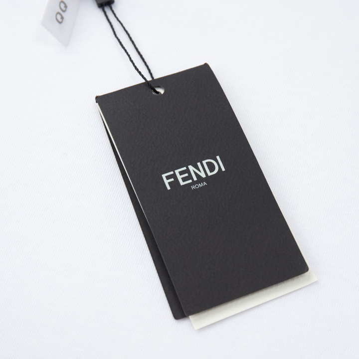 Fendi White Jersey T-shirt - DesignerGu