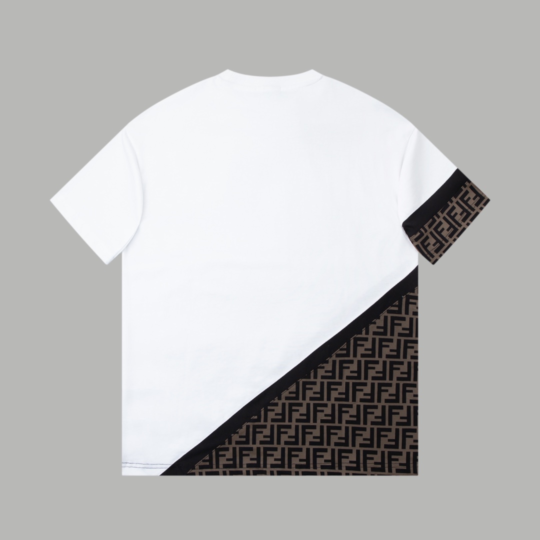 Fendi White Jersey T-shirt - DesignerGu