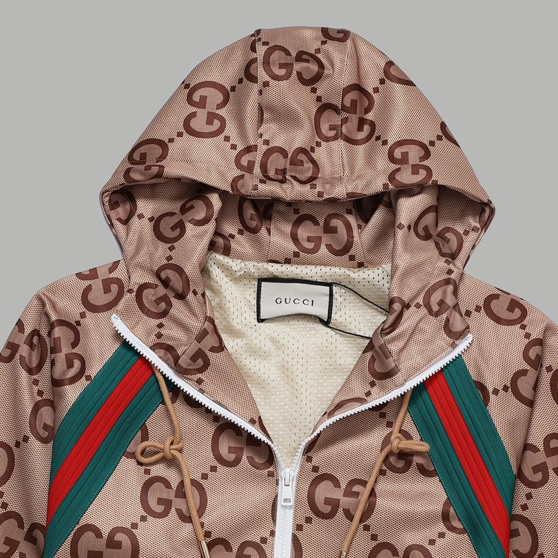 Gucci Gg Supreme Hooded Jacket - DesignerGu