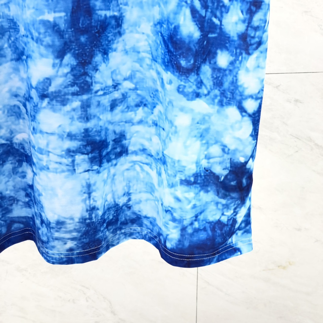 Gallery Dept. Tie-Dyed Logo-Print Cotton T-Shirt  - DesignerGu