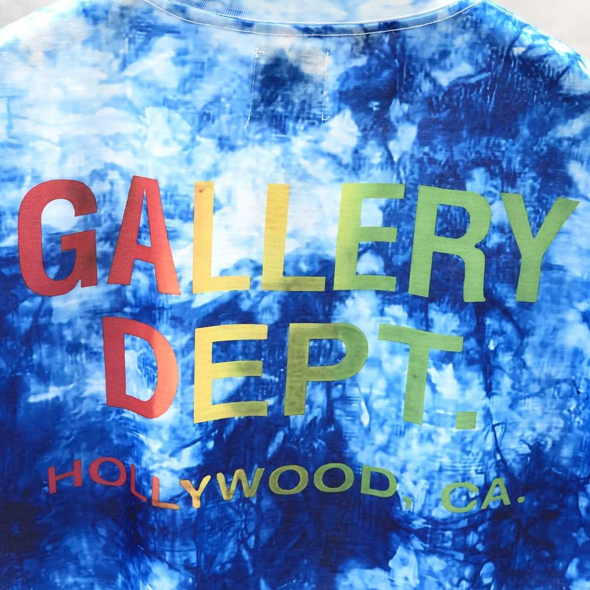 Gallery Dept. Tie-Dyed Logo-Print Cotton T-Shirt  - DesignerGu