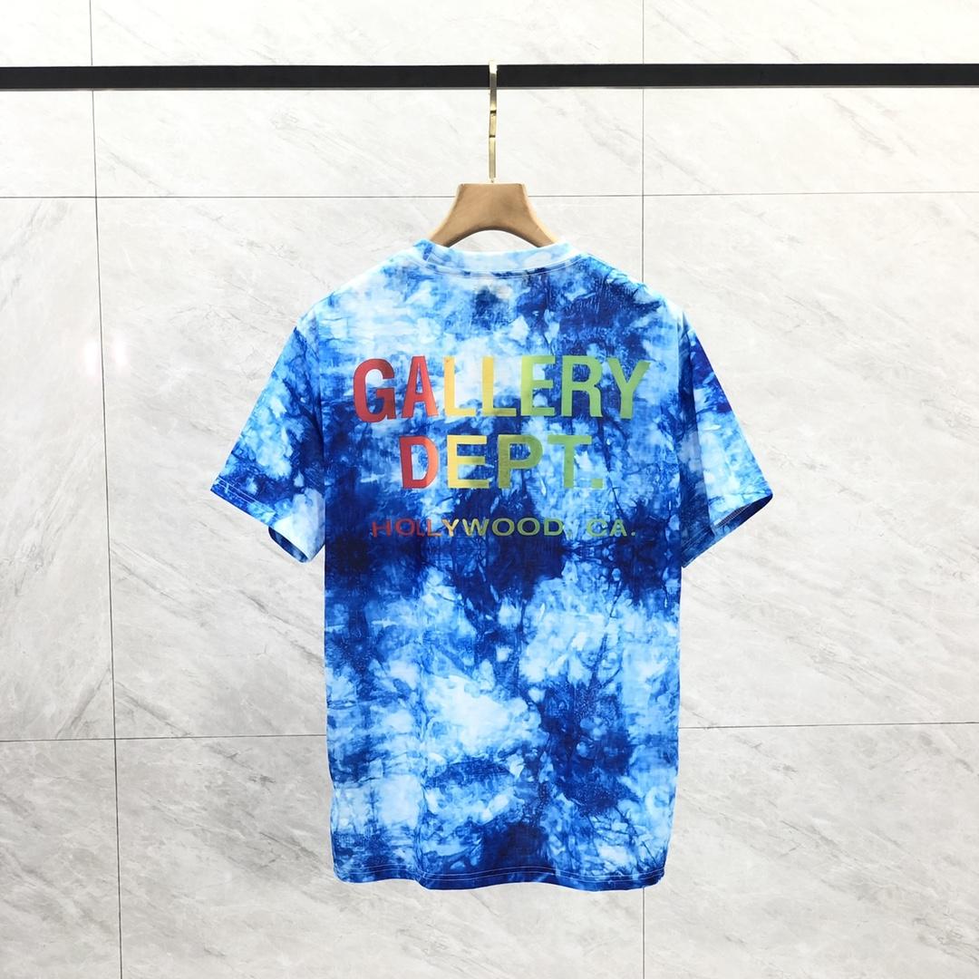 Gallery Dept. Tie-Dyed Logo-Print Cotton T-Shirt  - DesignerGu