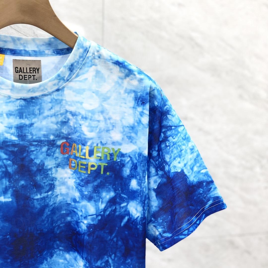 Gallery Dept. Tie-Dyed Logo-Print Cotton T-Shirt  - DesignerGu