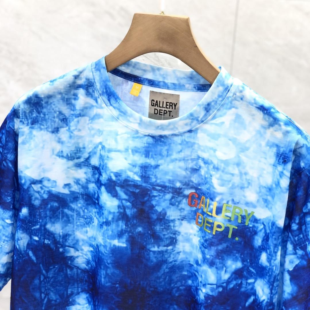 Gallery Dept. Tie-Dyed Logo-Print Cotton T-Shirt  - DesignerGu