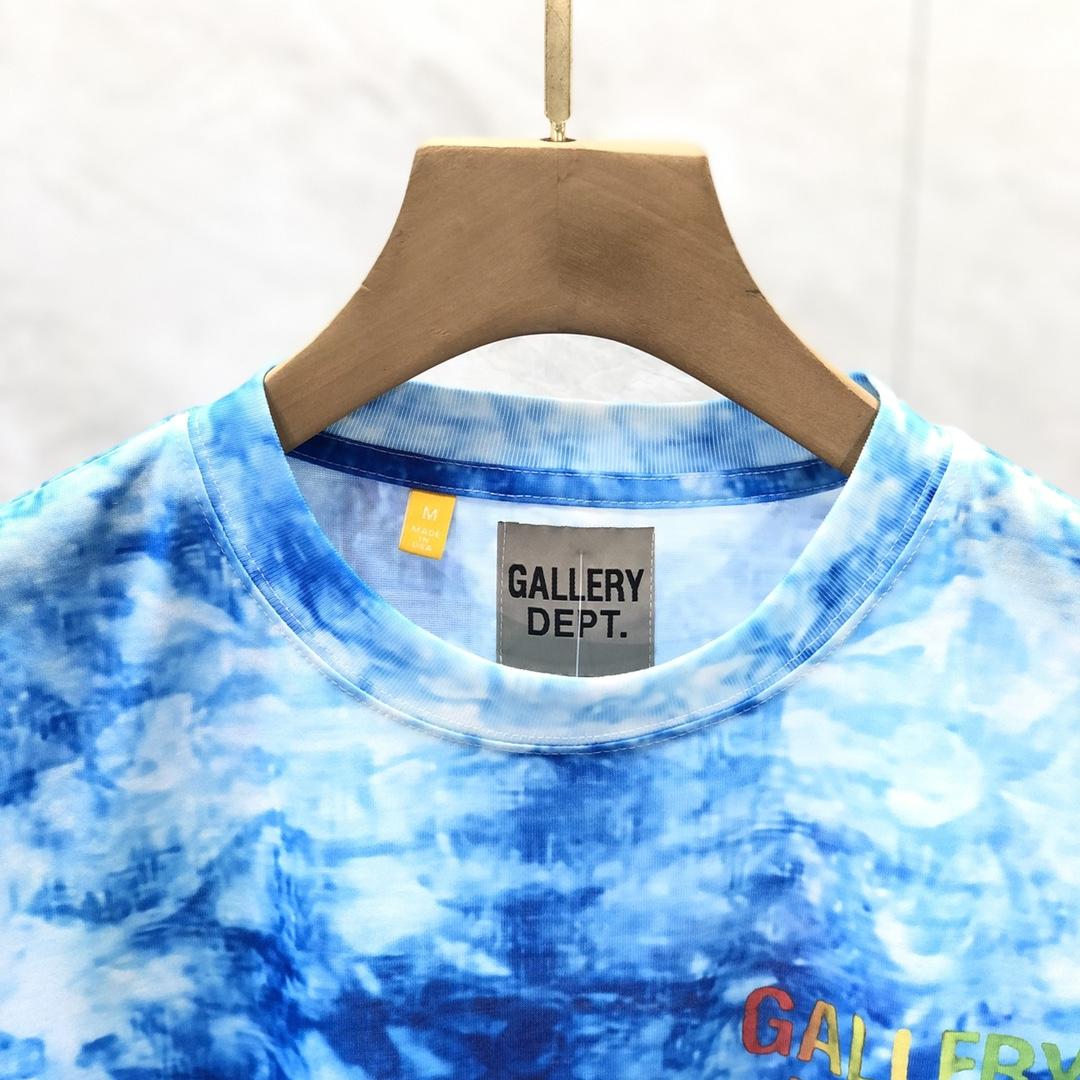 Gallery Dept. Tie-Dyed Logo-Print Cotton T-Shirt  - DesignerGu