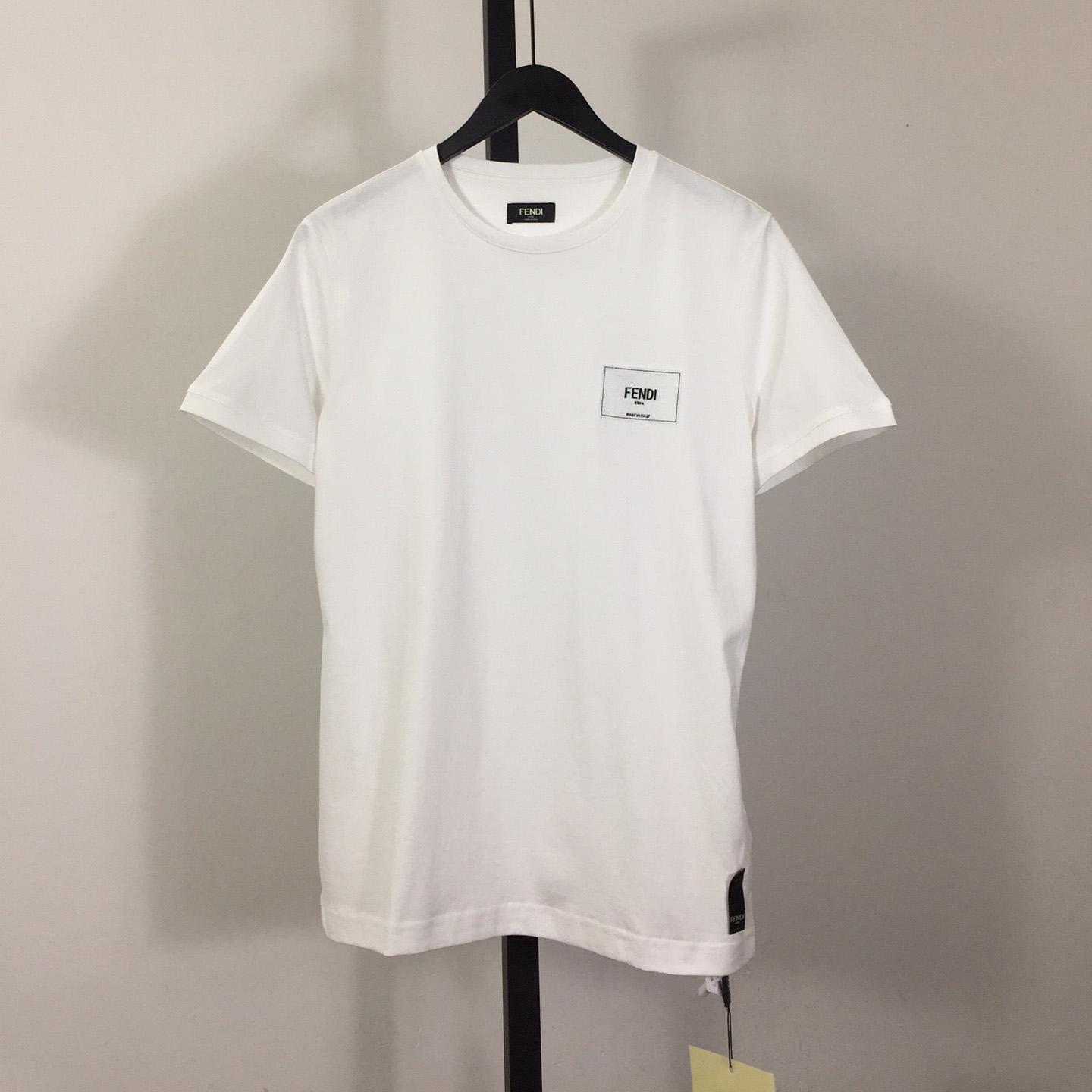 Fendi Logo-patch Short-sleeve T-shirt - DesignerGu