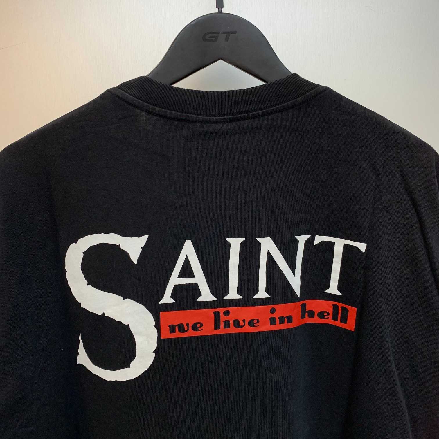 Saint Michael Vintage Black T-shirt - DesignerGu