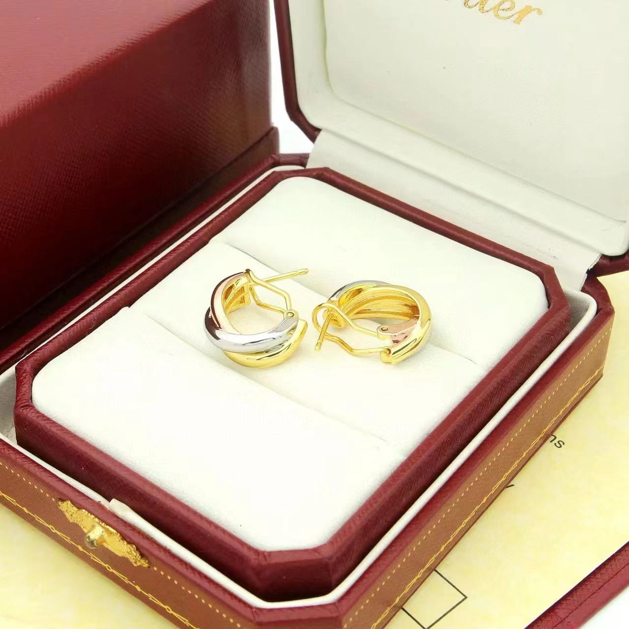 Cartier  'Trinity' Hoop Earrings - DesignerGu