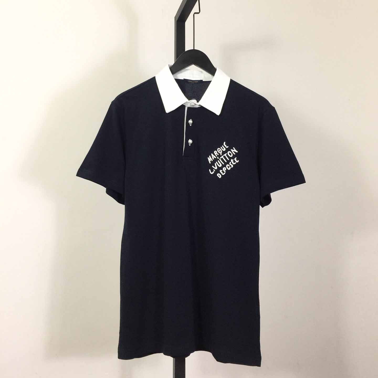 Louis Vuitton Short-Sleeved Cotton Polo   - DesignerGu