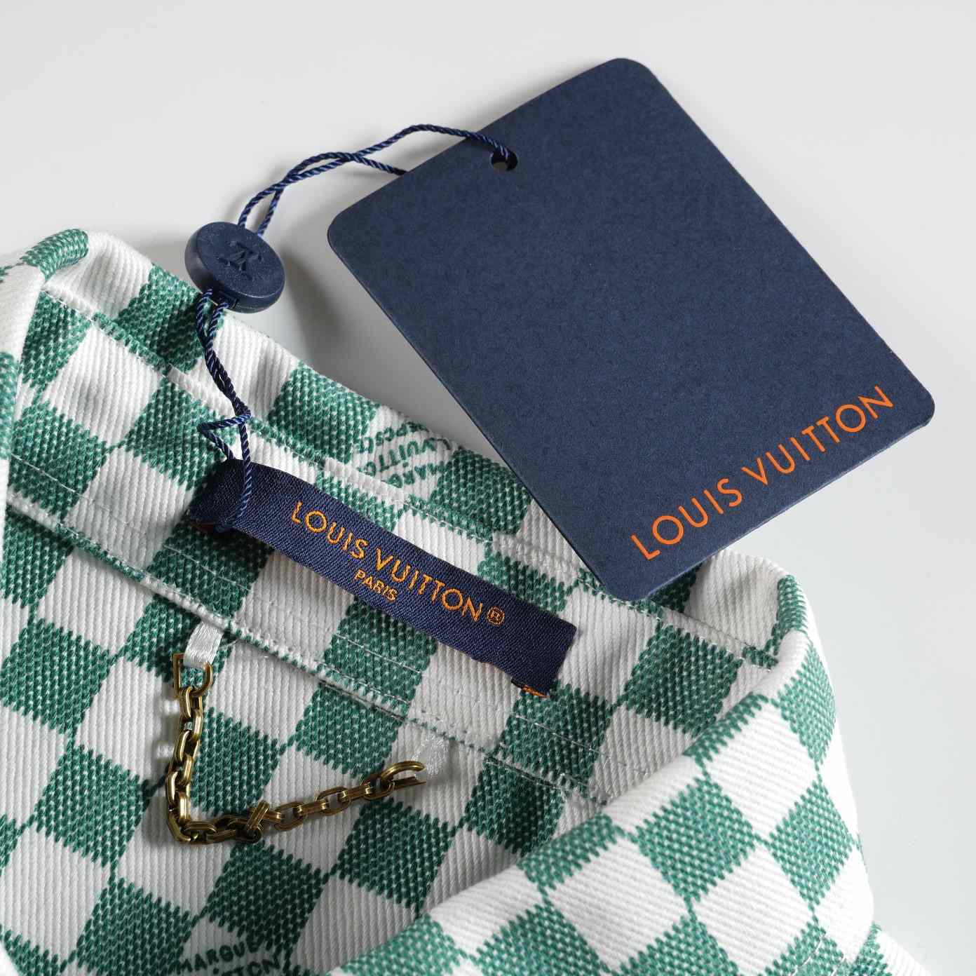 Louis Vuitton Light Damier Denim Overshirt   1AFHUO - DesignerGu