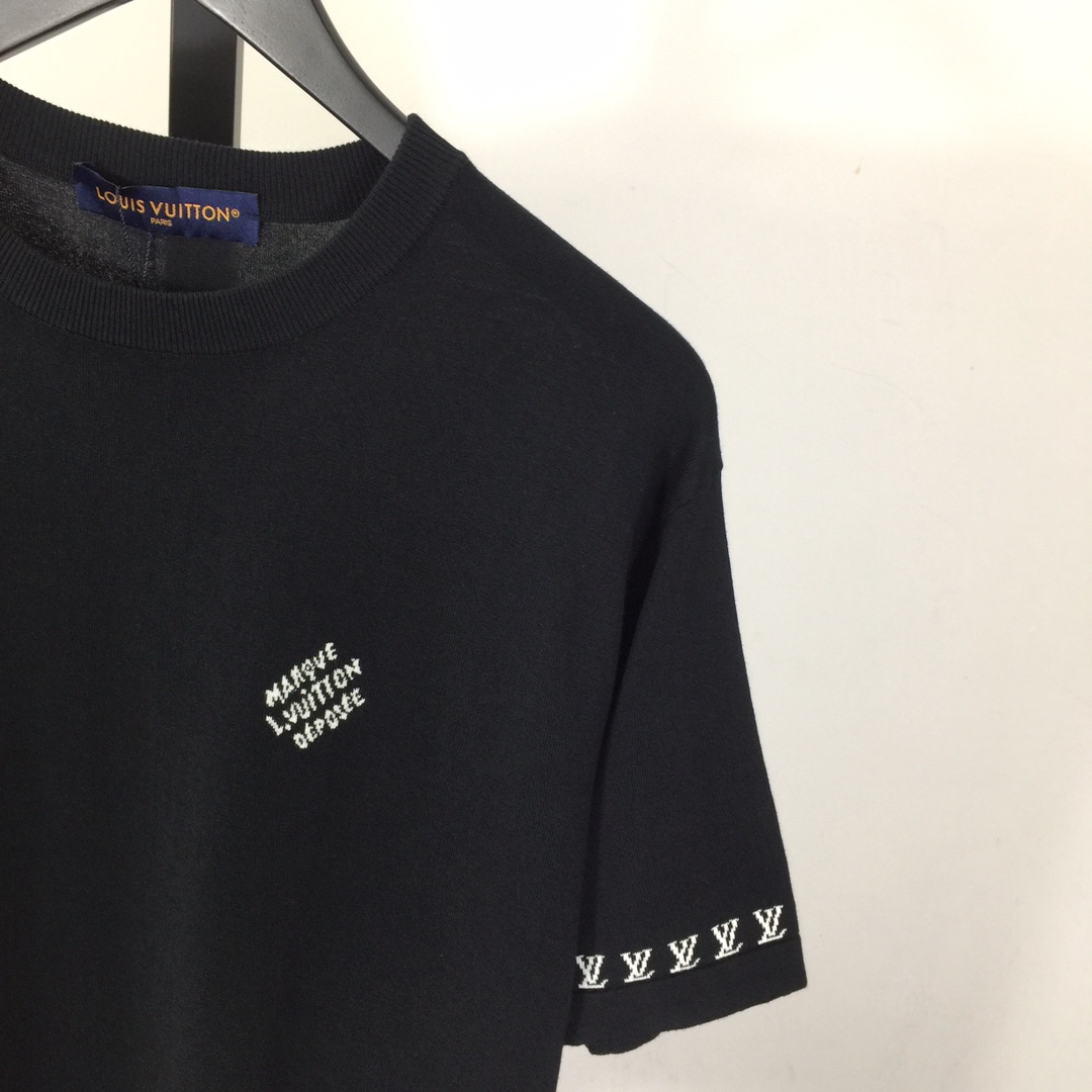 Louis Vuitton Short-Sleeved Cotton Crewneck   1AFQSH - DesignerGu