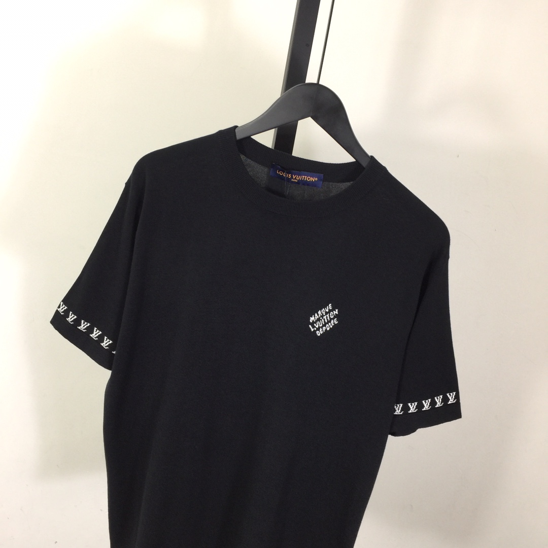 Louis Vuitton Short-Sleeved Cotton Crewneck   1AFQSH - DesignerGu