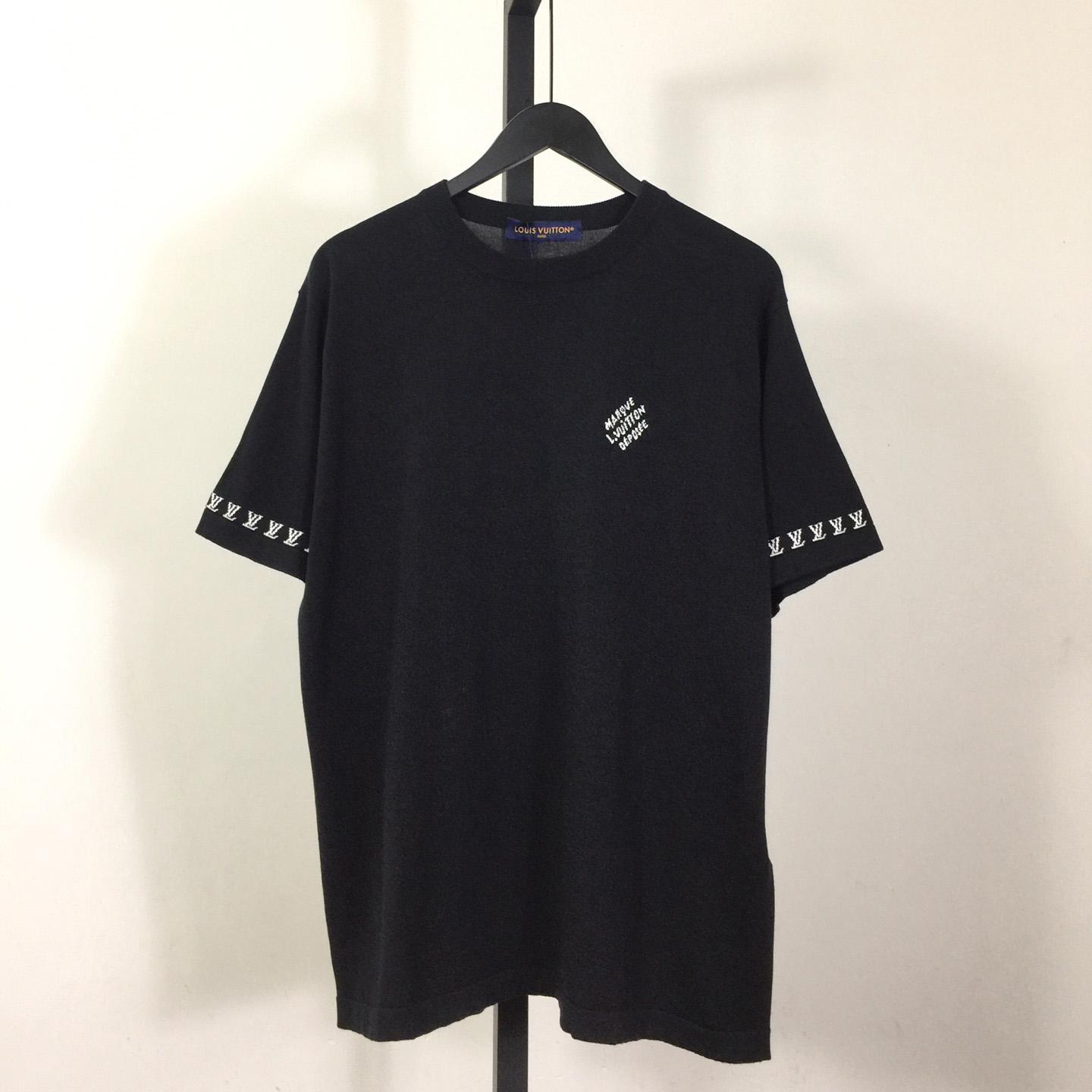 Louis Vuitton Short-Sleeved Cotton Crewneck   1AFQSH - DesignerGu